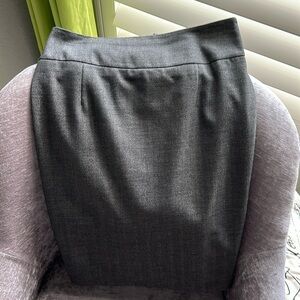 Mossimo Stretch Gray & Black Knee-Length Pencil Skirt for Work